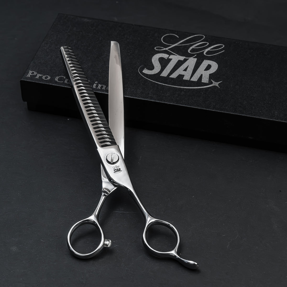 Foarfecă Premium Grooming Canin Chunker Meteor (LeeStar Platinum) - 7.5"