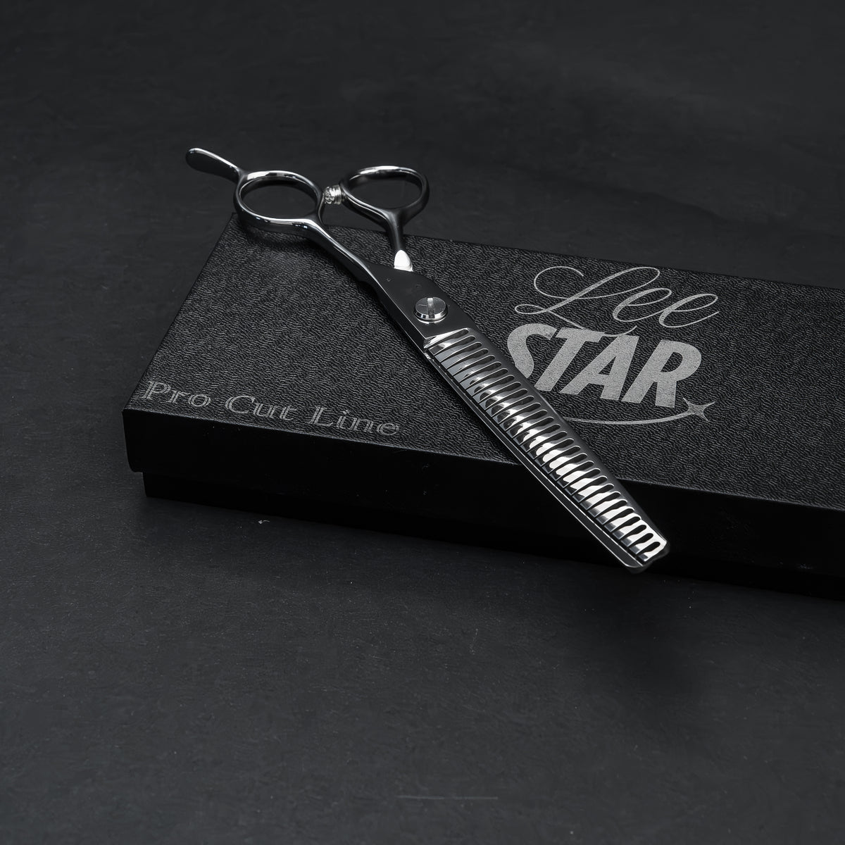Foarfecă Premium Grooming Canin Chunker Meteor (LeeStar Platinum) - 7.5"