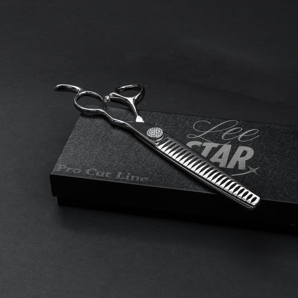 Foarfecă Grooming Canin Chunker Orpheon (LeeStar Gold) - 7.5"