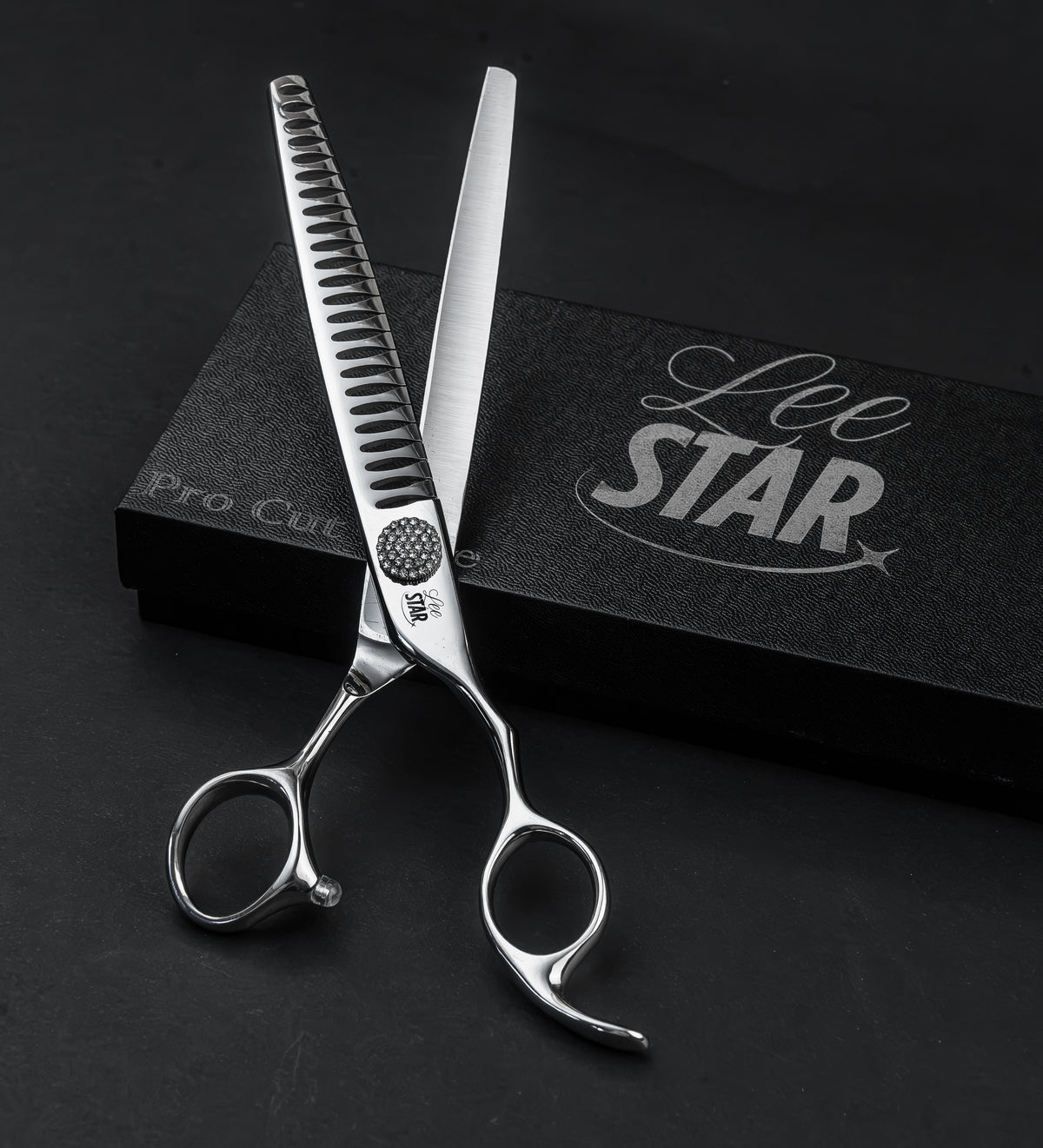 Foarfecă Grooming Canin Chunker Orpheon (LeeStar Gold) - 7.5"