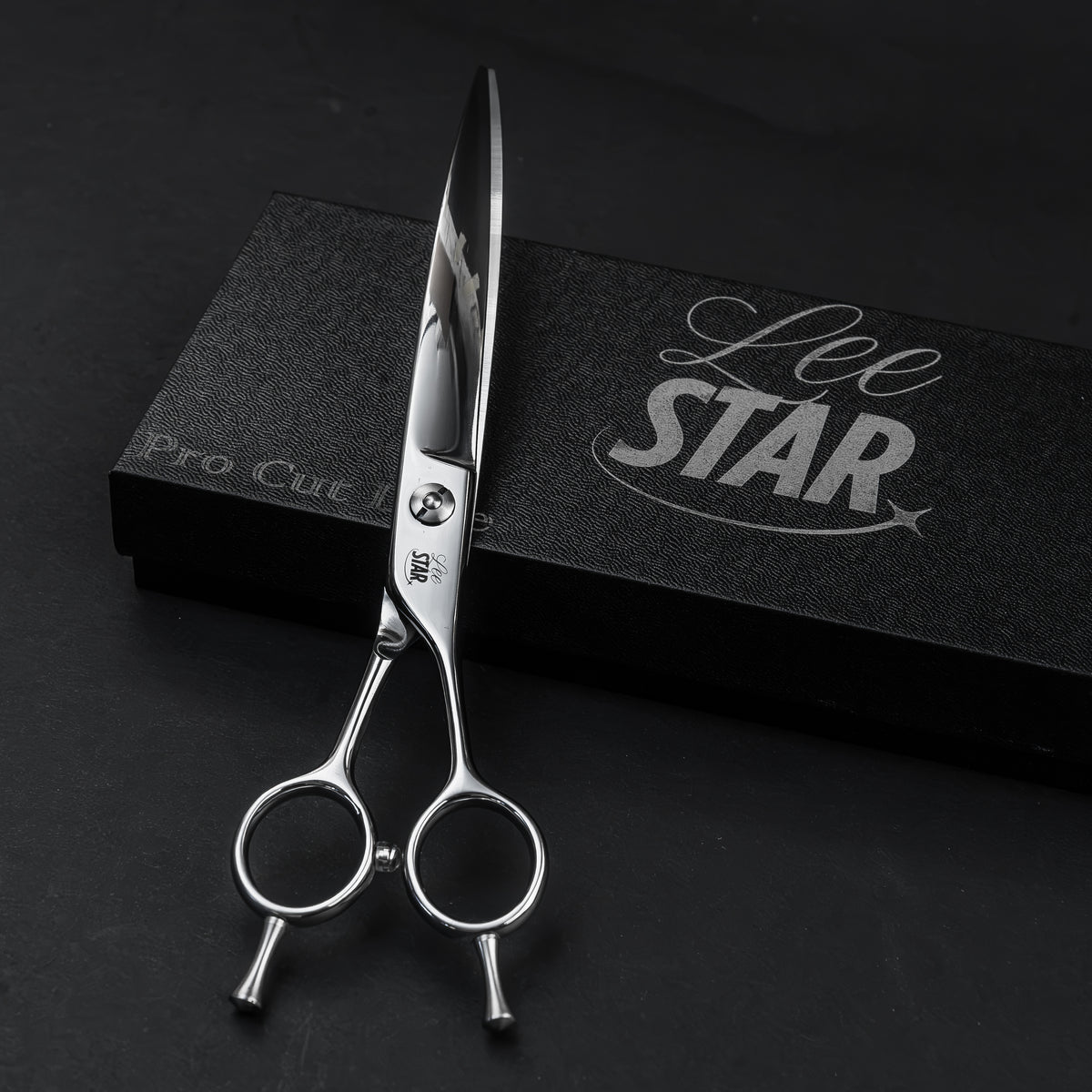 Foarfecă Grooming Canin Neptarion (LeeStar Gold) - 7.5" Curbată