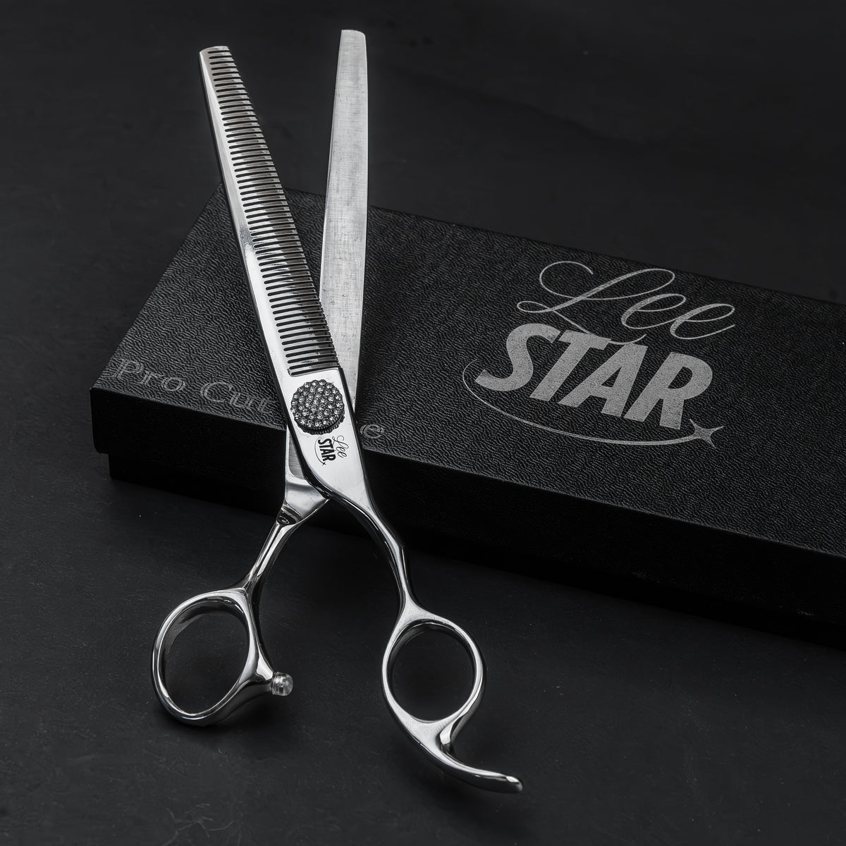 Foarfecă Grooming Canin de Filat Venerax (LeeStar Gold) - 7.5"