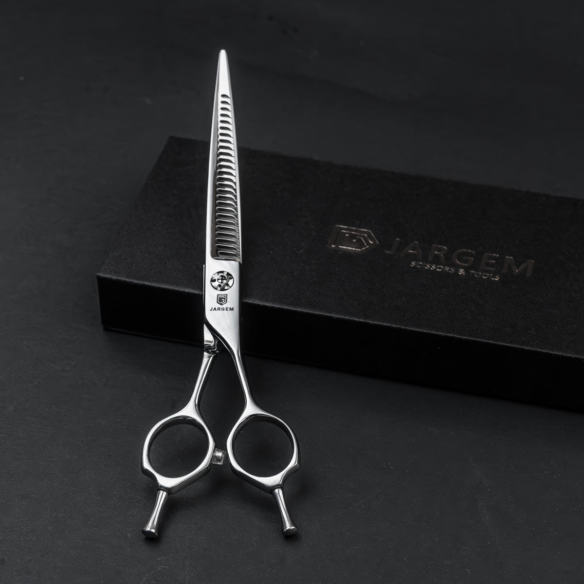Foarfecă Premium de Filat Grooming Canin Aurora (LeeStar Platinum) - 7" Curbată