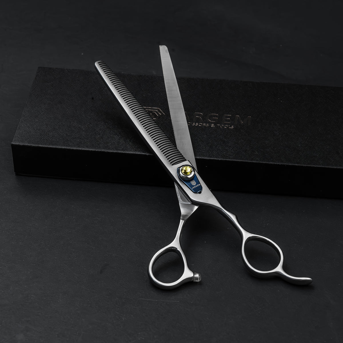 Foarfecă Grooming Canin de Filat Cassiopeea (LeeStar Gold) - 7.5"